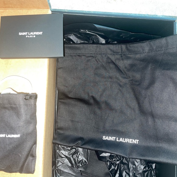 Saint Laurent Womens Sneaker - Suede Logo Sneaker - Picture 2 of 2